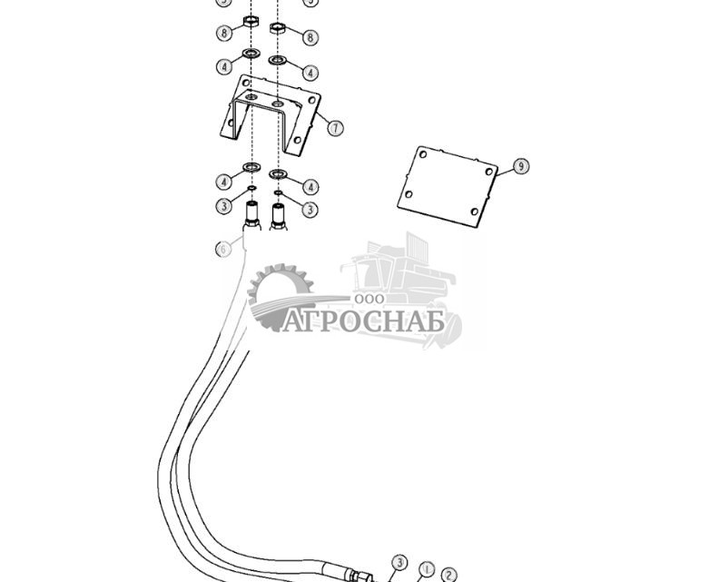 Задние вспом. шланги и трубопровод - ST26489 370.jpg